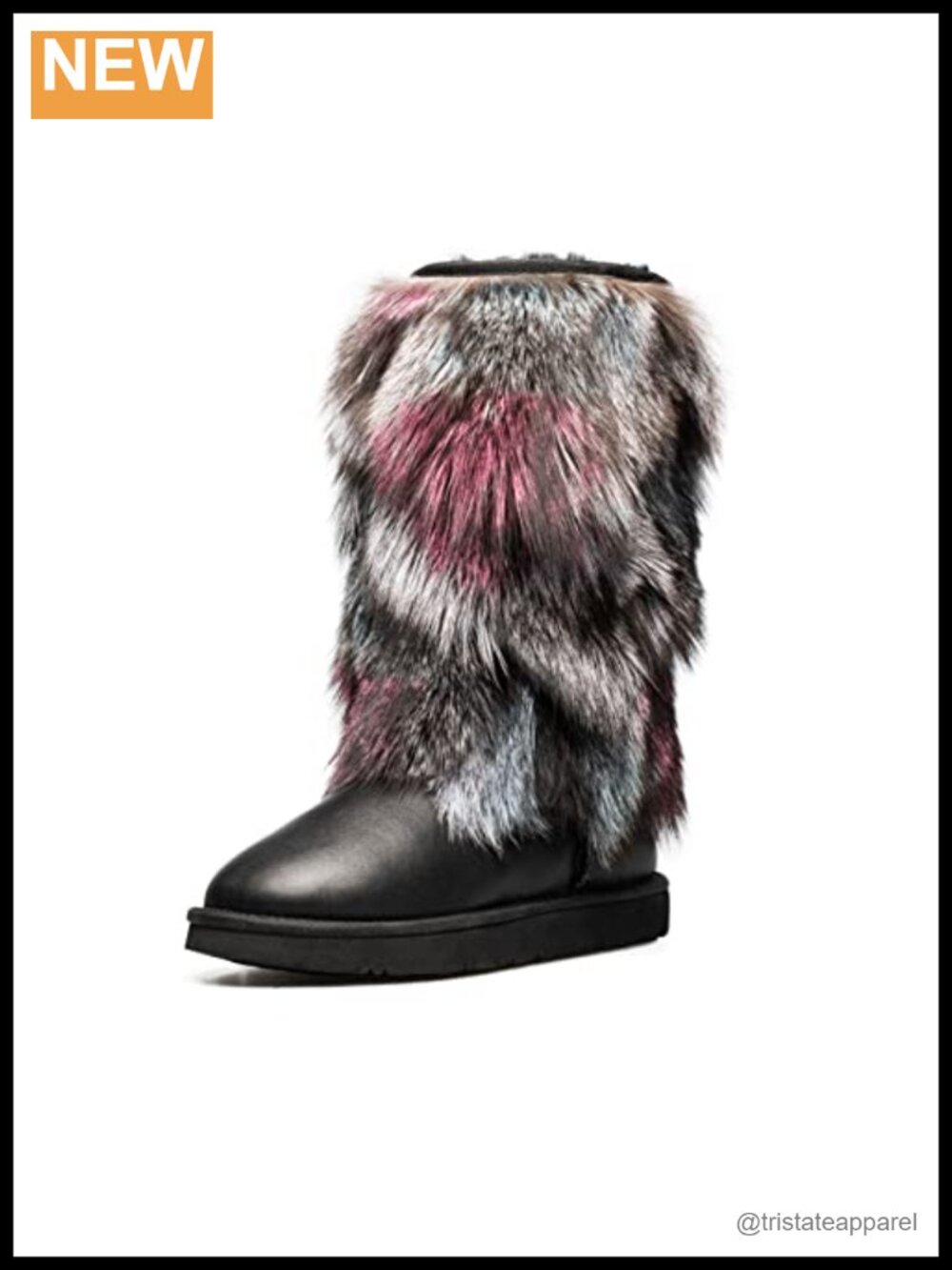 Women's Sheepskin Faux Fur Trim Winter Ankle Boots Cowhide Wool Lined